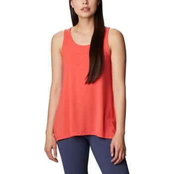 Columbia Feather River, Camiseta Sin Manga Rojos Coral Para Mujer | 293861-DYG